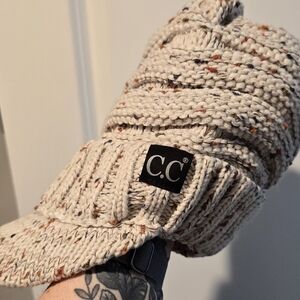 C.C Cream Slouchy Knit Beanie